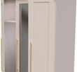 Haworth Cashmere 3 Door Tall Triple Wardrobe - 1 Mirror
