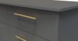 Haworth Grey 6 Drawer Midi Chest