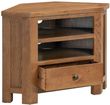 Original Rustic Oak 90cm Corner TV Unit