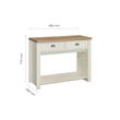 Highgate Cream Painted 2 Drawer Console Table
