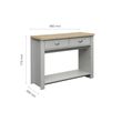 Highgate Grey Painted 2 Drawer Console Table