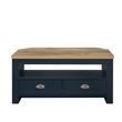 Highgate Navy Blue Painted 2 Drawer Corner TV Unit