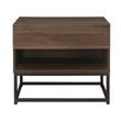 Houston Walnut 1 Drawer Bedside Cabinet
