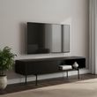Angus Black Melamine 1 Door TV Unit