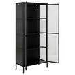 Newcastle Black 2 Door Tall Display Cabinet