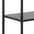 Newcastle Black Open Tall Shelving Unit