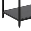 Newcastle Black Open Tall Shelving Unit