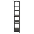 Newcastle Black Open Wide Shelving Unit