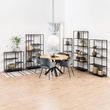 Newcastle Black Open Wide Shelving Unit
