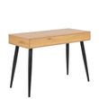 Neptun Oak and Black 3 Drawer Office Desk