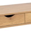 Neptun Oak and Black 3 Drawer Office Desk