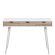 Neptun White and Sonoma Oak 3 Drawer Office Desk