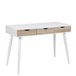 Neptun White and Sonoma Oak 3 Drawer Office Desk