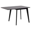 Roxby Black 2-4 Seater Drop Leaf Dining Table - 80cm-120cm