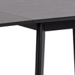 Roxby Black 2-4 Seater Drop Leaf Dining Table - 80cm-120cm