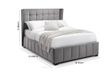 Gatsby Light Grey Fabric Ottoman Storage Bed - Sizes Available