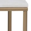 Alisma White Marble Effect and Gold Coffee Table