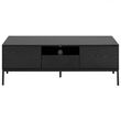 Seaford Black Melamine and Metal Storage TV Unit