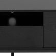 Seaford Black Melamine and Metal Storage TV Unit