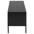 Seaford Black Melamine and Metal Storage TV Unit