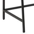 Seaford Oak and Black Metal Open Shelving Unit with Drawer