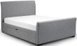 Capri Light Grey Fabric Storage Bed - Sizes Available