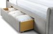 Capri Light Grey Fabric Storage Bed - Sizes Available