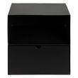 Joliet Black 1 Drawer Bedside Cabinet