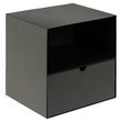 Joliet Black 1 Drawer Bedside Cabinet