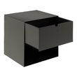 Joliet Black 1 Drawer Bedside Cabinet