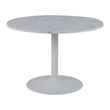 Tarifa White Marble 4 Seater Round Dining Table - 110cm
