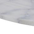 Tarifa White Marble 4 Seater Round Dining Table - 110cm