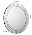 Sonata Silver Round Wall Mirror