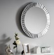 Sonata Silver Round Wall Mirror