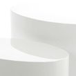 Mice White Gloss Oval Coffee Table - Set of 2