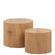 Mice Oak Oval Coffee Table - Set of 2