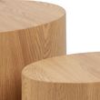 Mice Oak Oval Coffee Table - Set of 2