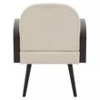 Hala Natural Velvet Fabric Upholstered Armchair