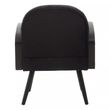 Hala Black Velvet Fabric Upholstered Armchair