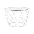 Shalimar Glass Octagonal Coffee Table with Chrome Base