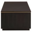 Diamond Dark Wood Storage Coffee Table