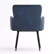 Clearance - Stanton Navy Blue Leather Dining Armchair - Brand New Item