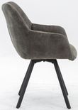 2 x Jade Olive Fabric Dining Armchair