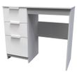 Plymouth White Gloss 3 Drawer Single Dressing Table