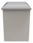 Plymouth White Gloss Padded Dressing Stool