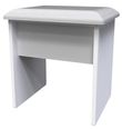 Plymouth White Gloss Padded Dressing Stool