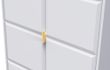 Cube White 2 Door Plain Tall Wardrobe