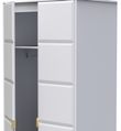 Cube White 2 Door Plain Tall Wardrobe