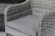 Maze Santorini Grey Rattan 6 Seater Oval Garden Dining Set