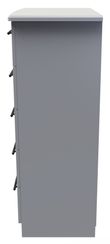 Beverley Grey 5 Drawer Chest